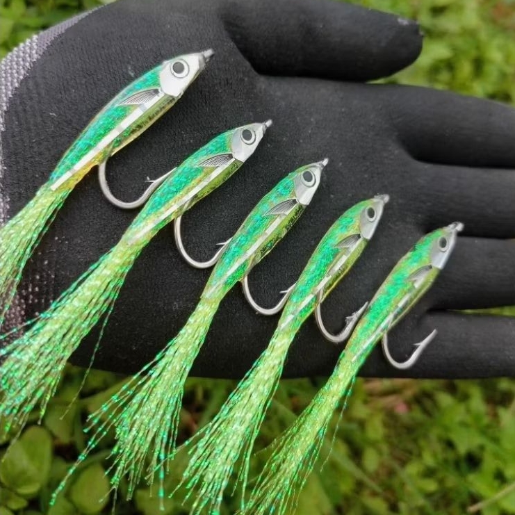 Sabiki Fish Lure Resin Per 5 Pcs Hard Untuk Ikan Kerapu