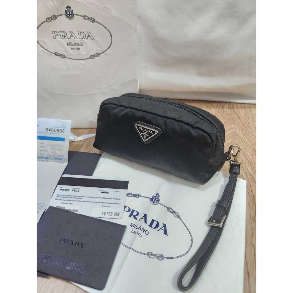 [RESERVED] Prada travel pouch nylon black