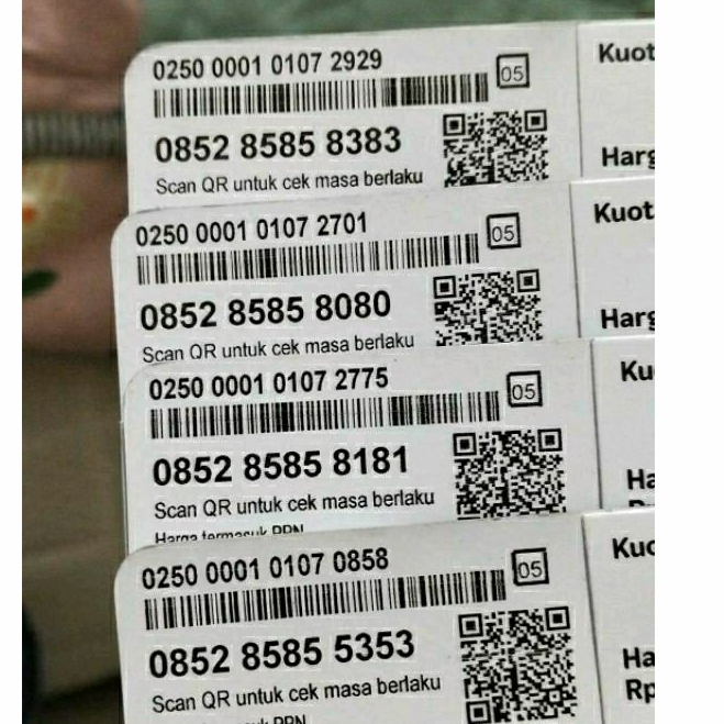 Nomor Cantik Telkomsel Seri ABAB CDCD