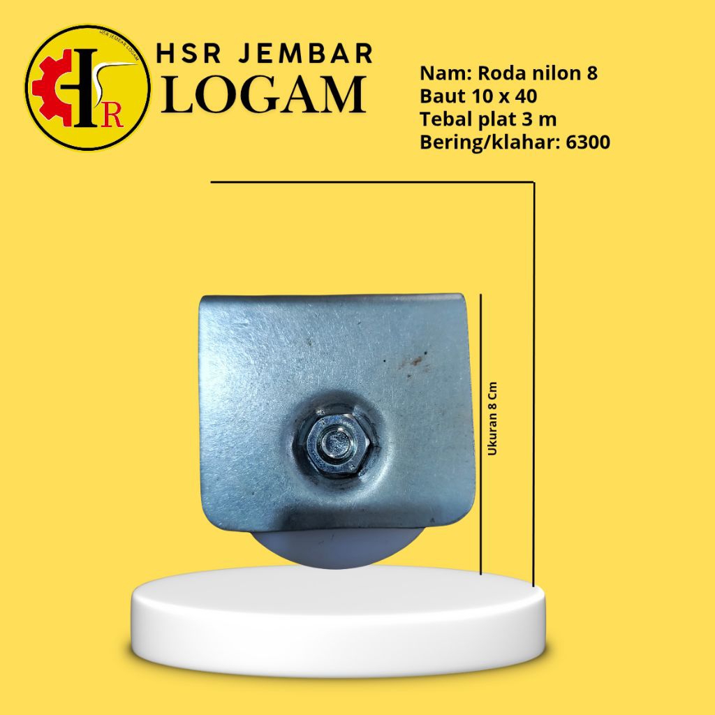Roda nilon 8, roda nilon 8 pagar, roda nilon 8 gerbang, roda nilon ukuran 8 untuk pintu gerbang