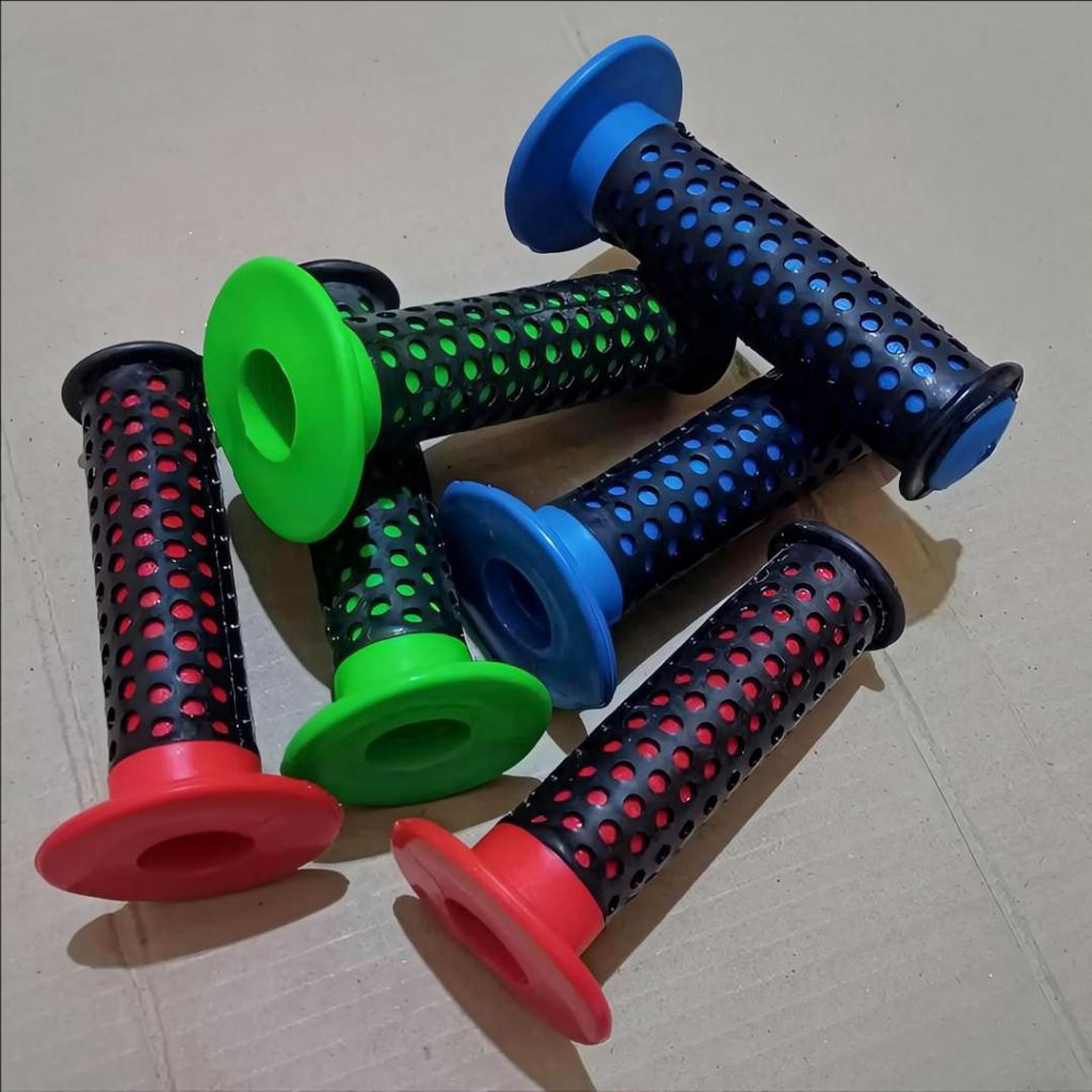 handgrip bmx motif polkadot bahan tebal grip sepeda osbmx oldschool