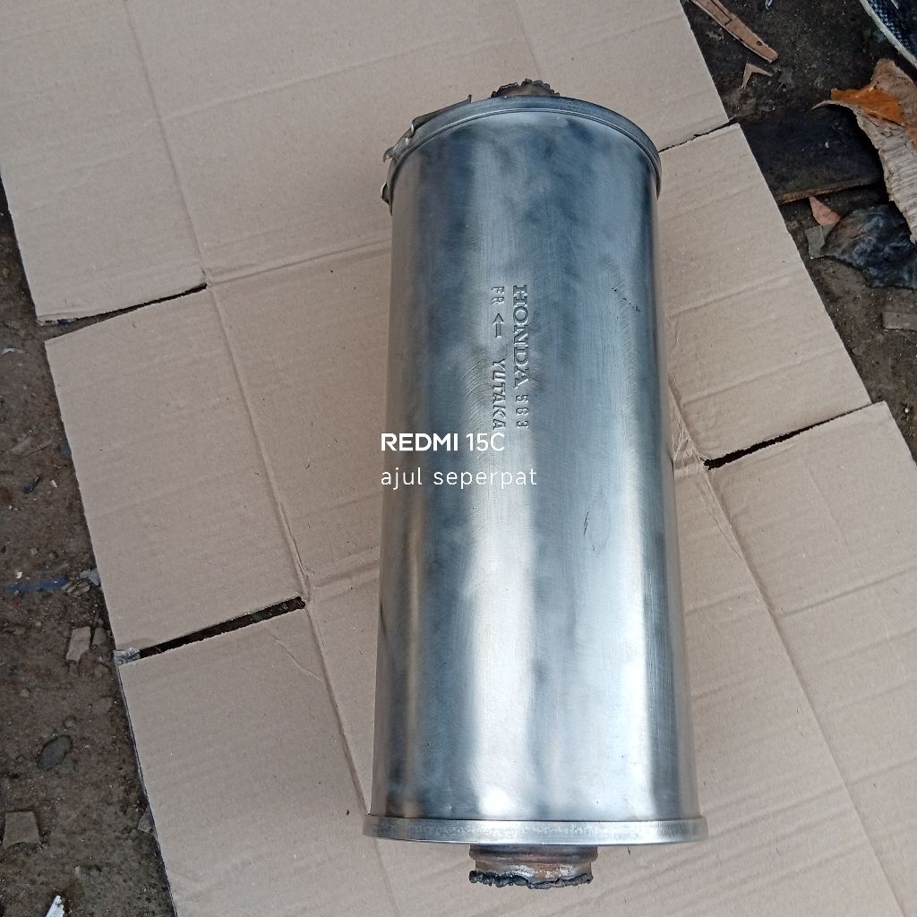 tabung knalpot resonator honda jazz mobilio orsinil