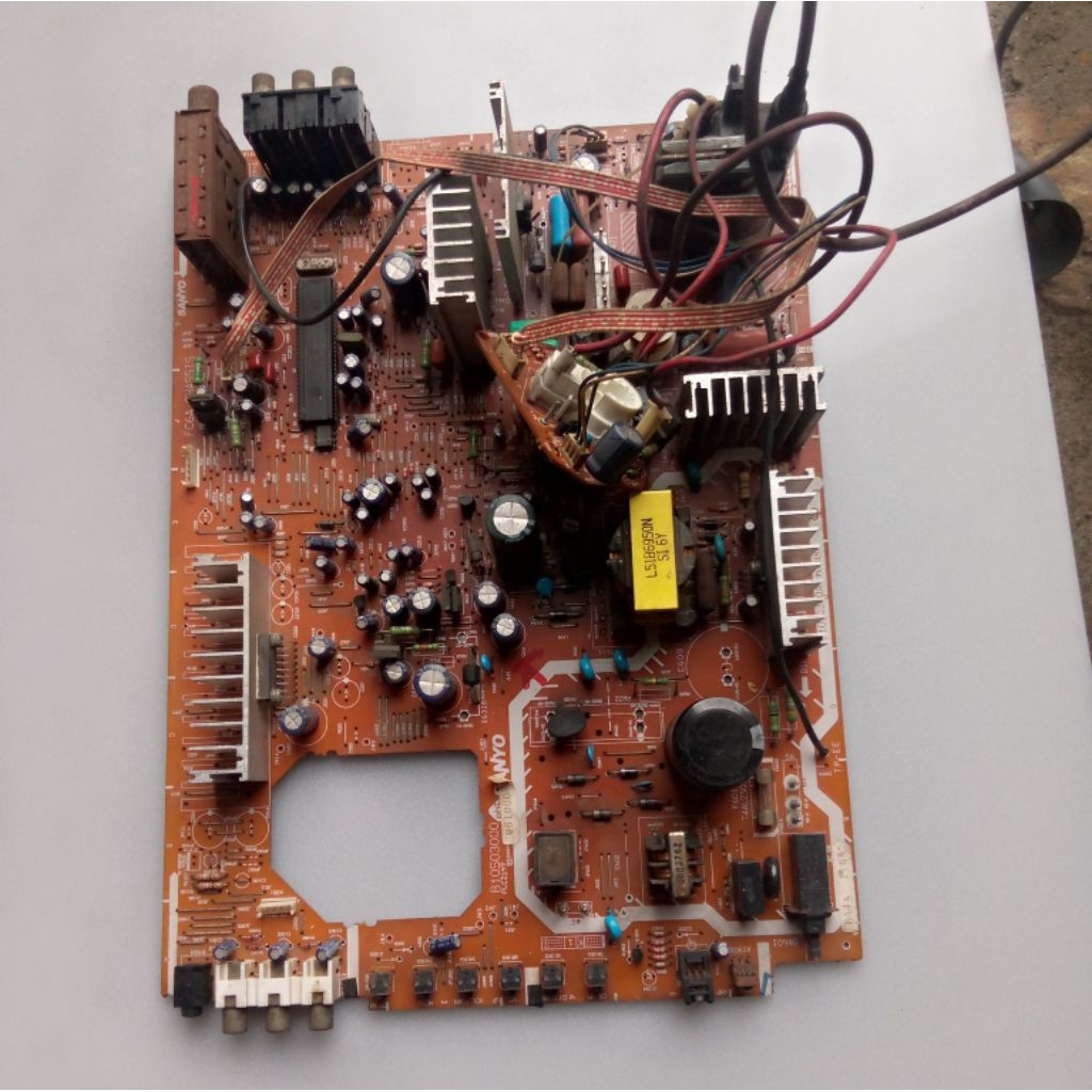 mesin tv Sanyo slim tabung 29inch,cabutan blm test/gambling