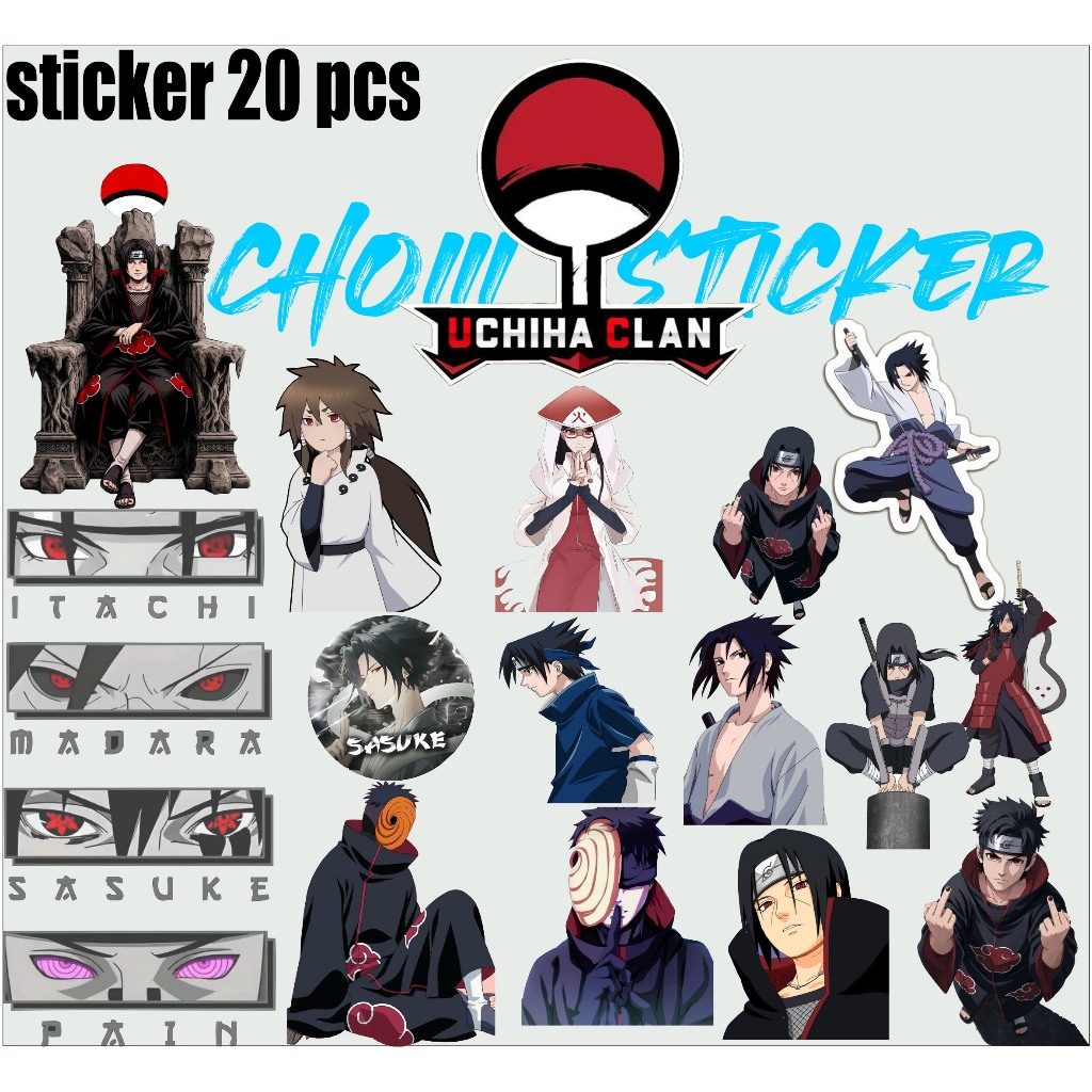 Naruto - Itachi Uchiha Stiker Anime / Sticker Itachi