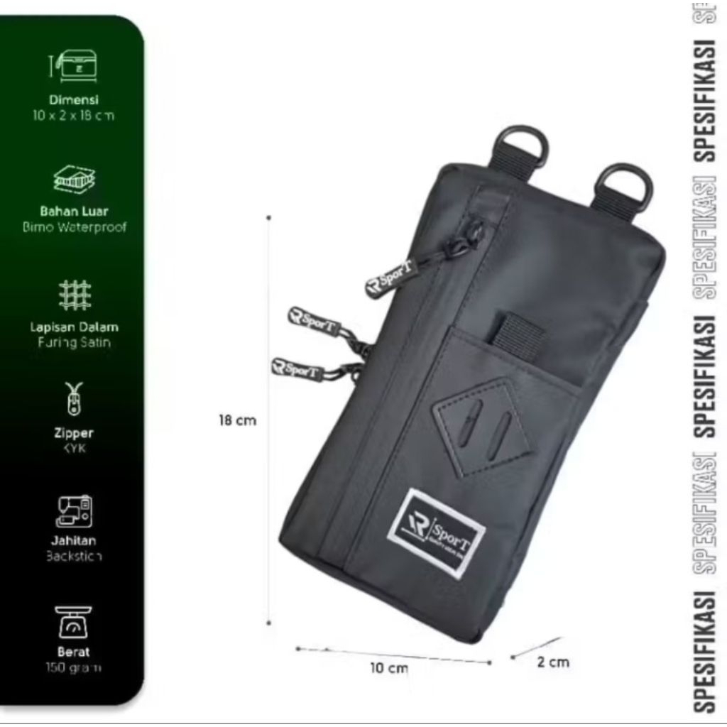 Slingbag Hp Sport Tas Handphone Waterproof Tas Hp Pria Slingphone Premium Quality Pouch Hangging