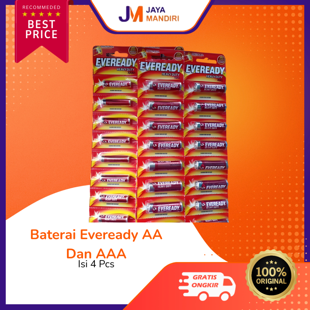 Baterai Eveready AA AAA (4 PCS) – Baterai Jam dan Remote Tahan Lama