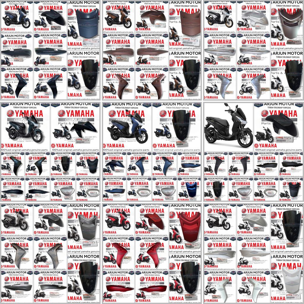 paket body halus 7pc lexi125 s lexi 125 abs original yamaha 100%