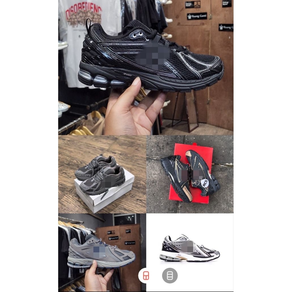 (RCS) Sepatu Sneakers M1906rb 1 9 0 6 R Black Silver Metalic Magnet Grey Kth Grey Indigo White Metal