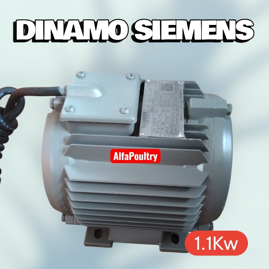 DINAMO MOTOR PENGGERAK SIEMENS/INNOMOTIC 3 PHASE (1.1 KW/1.5 HP)