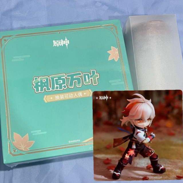 [ new / sealed / ready ] official kazuha piccodo genshin impact kadehara kazuha piccodo action doll 
