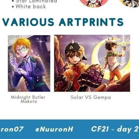 ARTPRINT CF21 AFTERSALE BoBoiBoy & Enstars [Fanmerch by Nuuron]