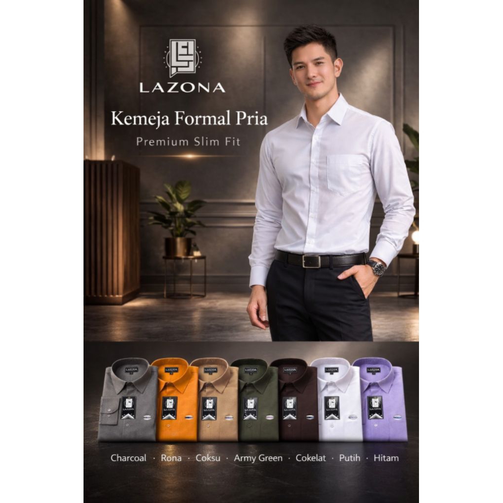 Kemeja Pria Premium Executive Slimfit Lengan Panjang Formal Exclusive