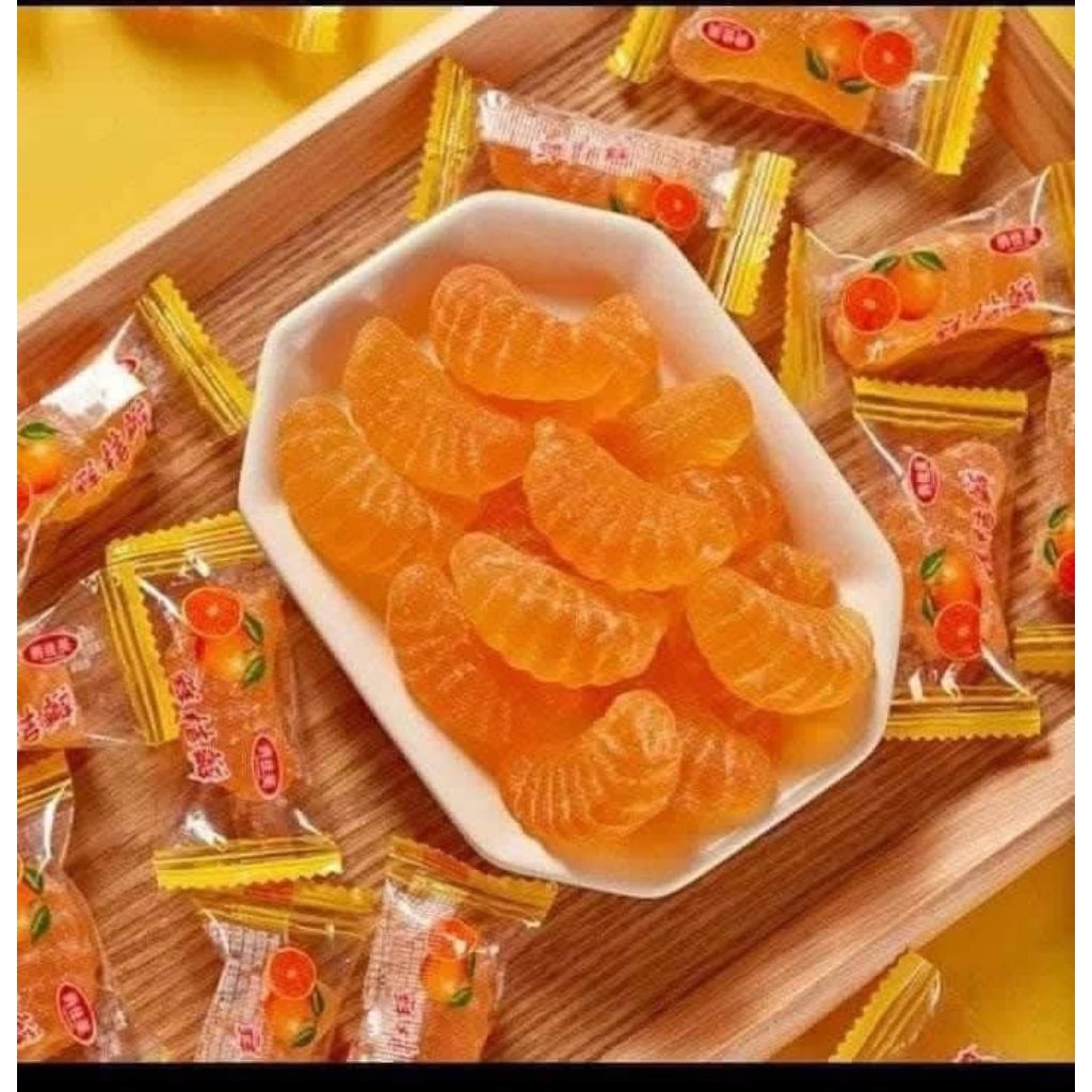 Permen Jeruk 500 Gram / Permen Jelly Jeruk