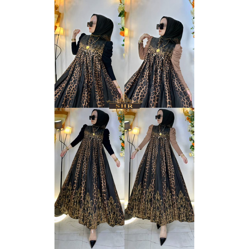 SHR ORI READI MIDI DRESS LEOPARD JAKARTA KATUN BY SHR ORI