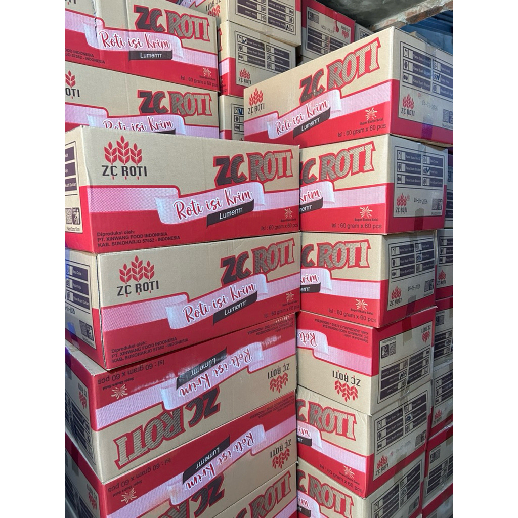 Roti ZC Panjang 1 dus isi 60pcs