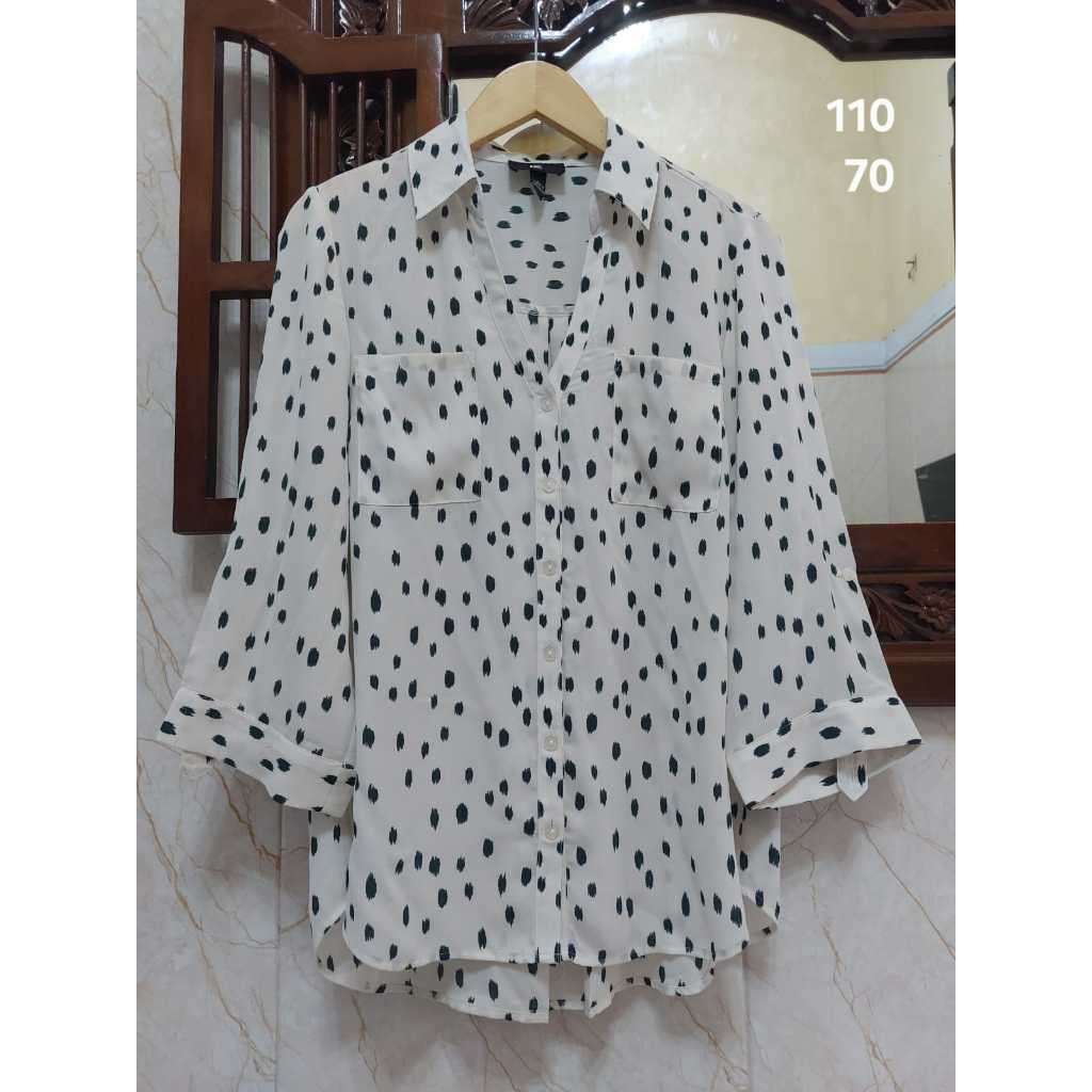 kemeja blouse satin by IZ byer 30+ADM