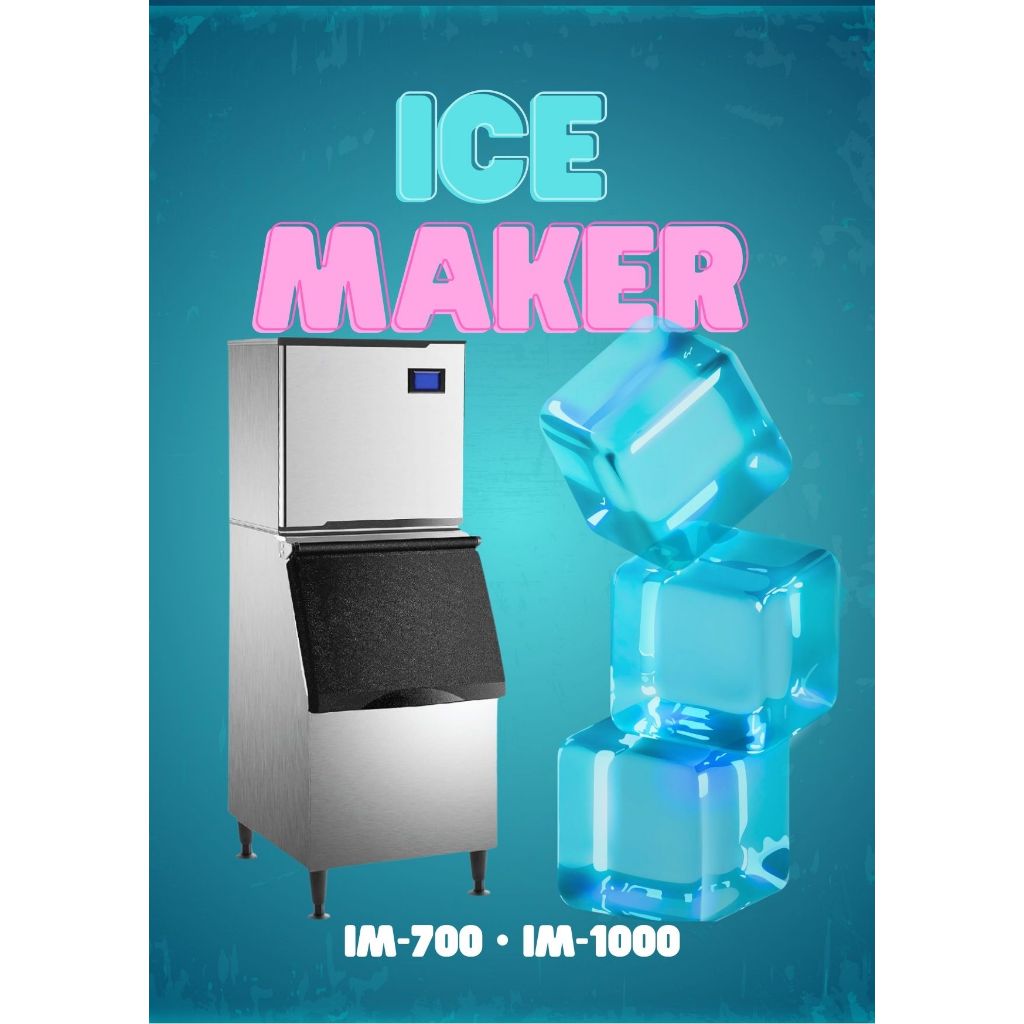 XiFu Run Mesin Es Batu Cube IM-700 & IM-1000 Produksi Cepat Kapasitas Besar Mesin Pembuat Es Batu