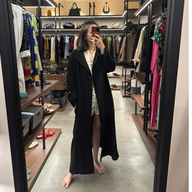 MASSIMO DUTTI Men’s Black Wool Coat M