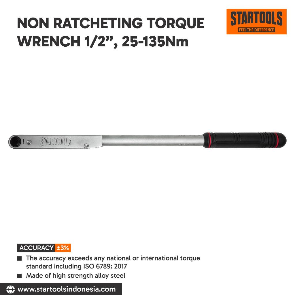 STARTOOLS Non Ratcheting Torque Wrench / Classic Torque Wrench / Kunci Moment / Kunci Torsi 1/2" , 2
