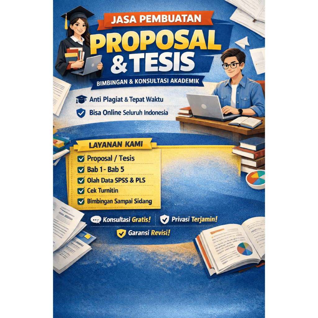 Jasa Bimbingan & Konsultasi Proposal Tesis Skripsi – Pendampingan Akademik, Olah Data SPSS/PLS, Revi