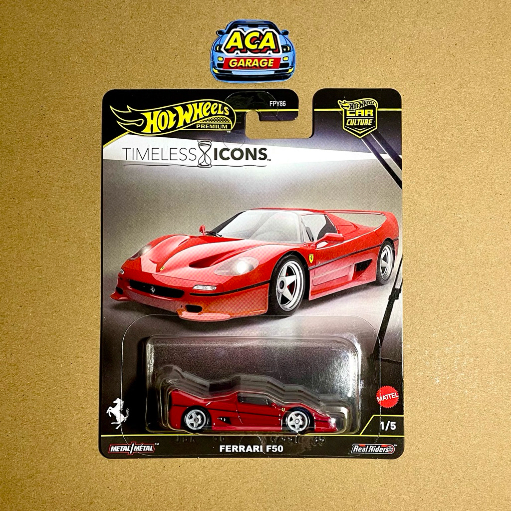 Hot Wheels Timeless Icons Ferrari F50 Hotwheels Premium Ferrari F50 Merah