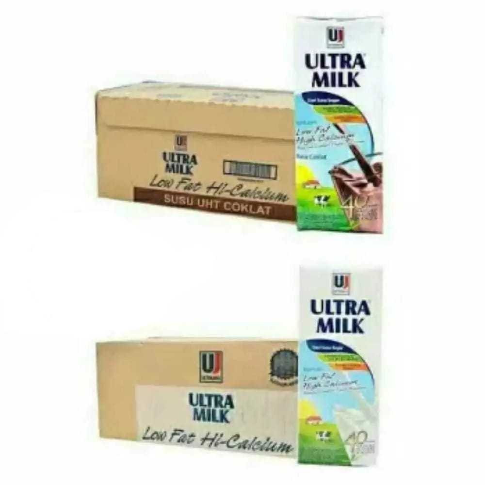 Susu Ultra Milk Low Fat Coklat Plain 250ml Per Dus ( 1 Karton 24pcs)