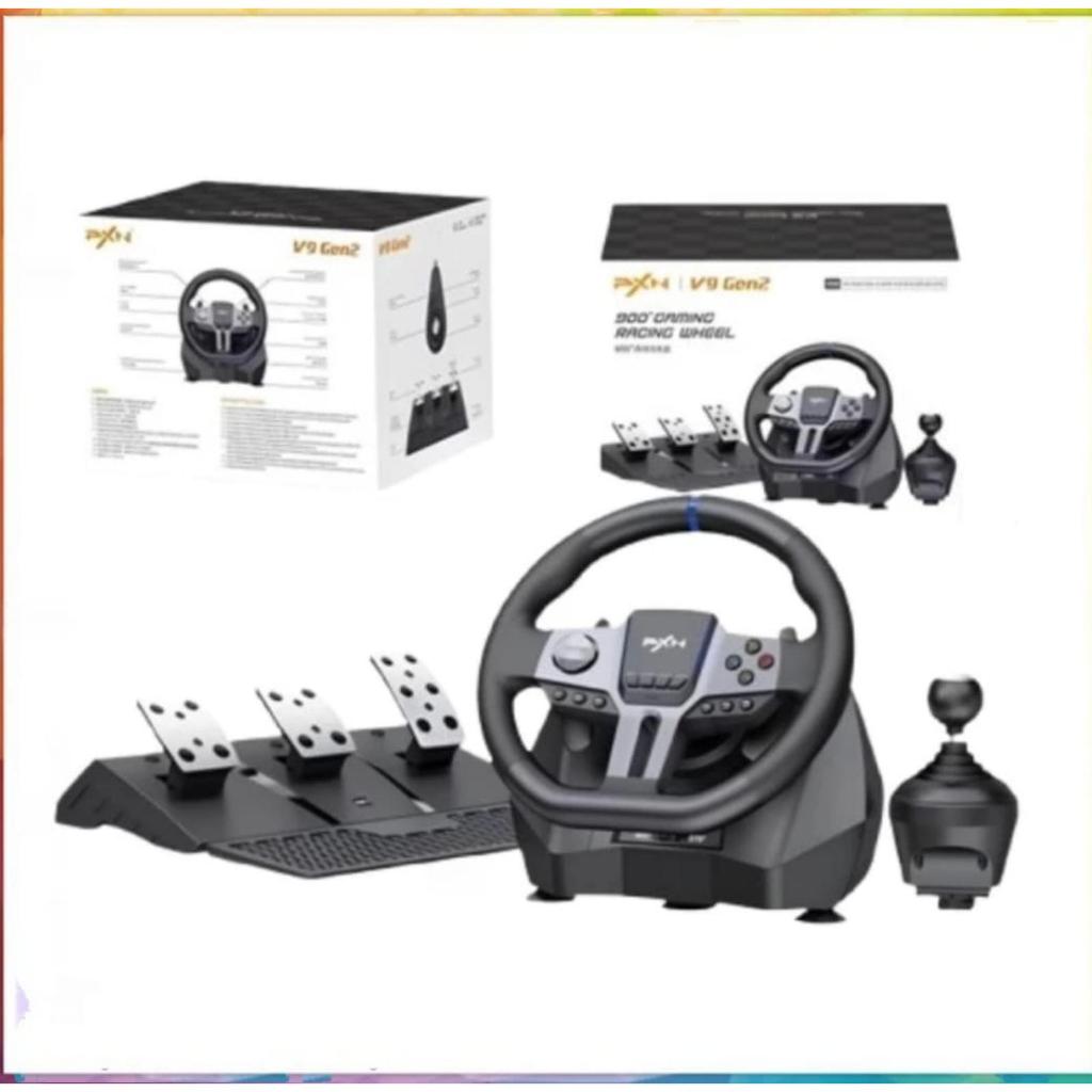 Stir PXN V9 Gen 2 Steering Wheel Plus Clutch Shifter Sejenis Logitech G29