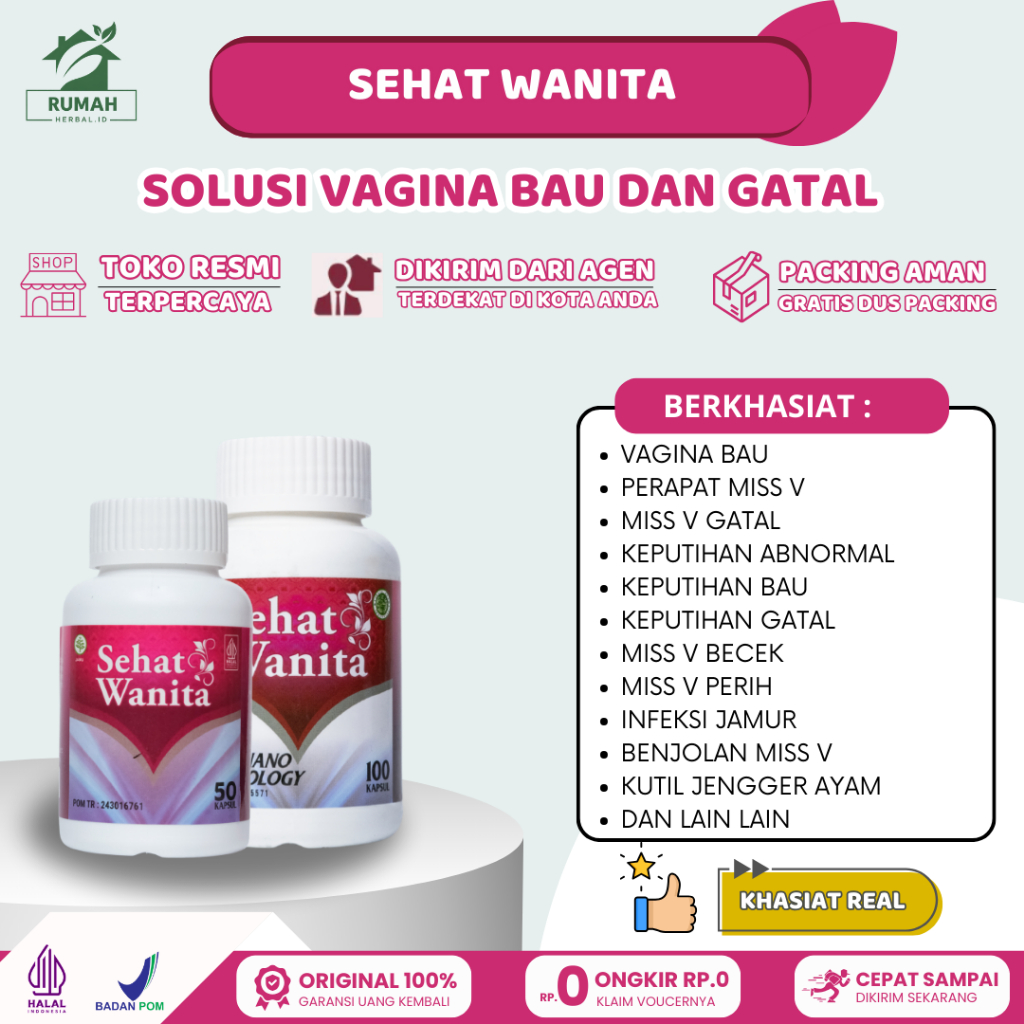 Sehat Wanita Original Obat Vagina Bau Infeksi Jamur Gatal Perih Jamu Miss V Wangi Keset Dan Rapat