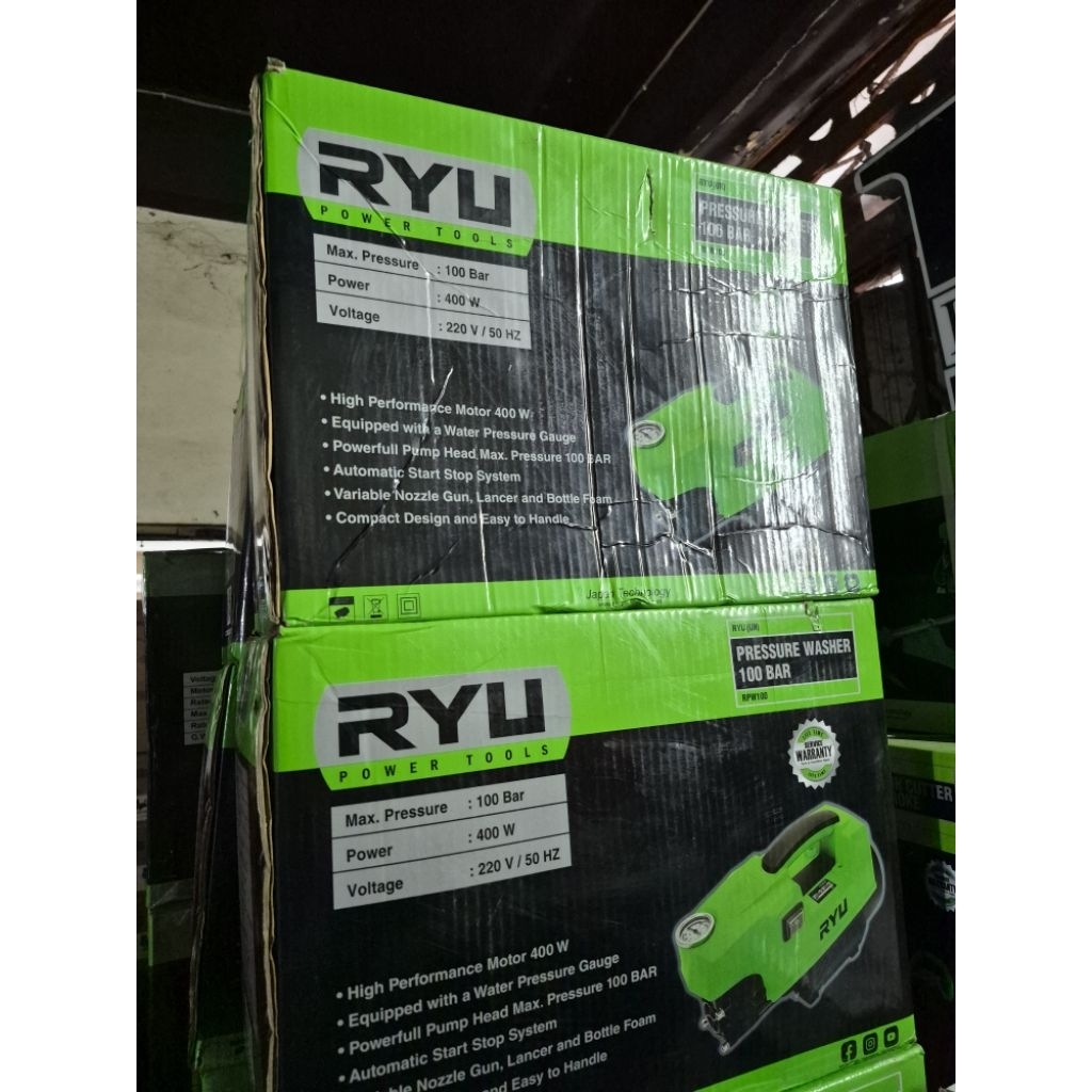 jet cleaner ryu rpw 100 / mesin cuci mobil ryu rpw100 murah kuat berkualitas