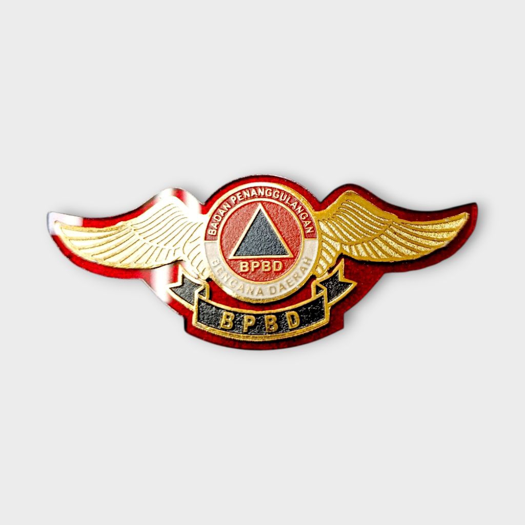 Wing BPBD Kuningan Etching / Wing BPBD / Wing Badan Penanggulangan Bencana Daerah