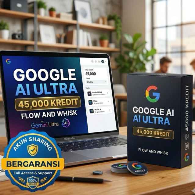 Gemini AI Ultra 45.000 Kredit FLOW & WHISK - Bergaransi