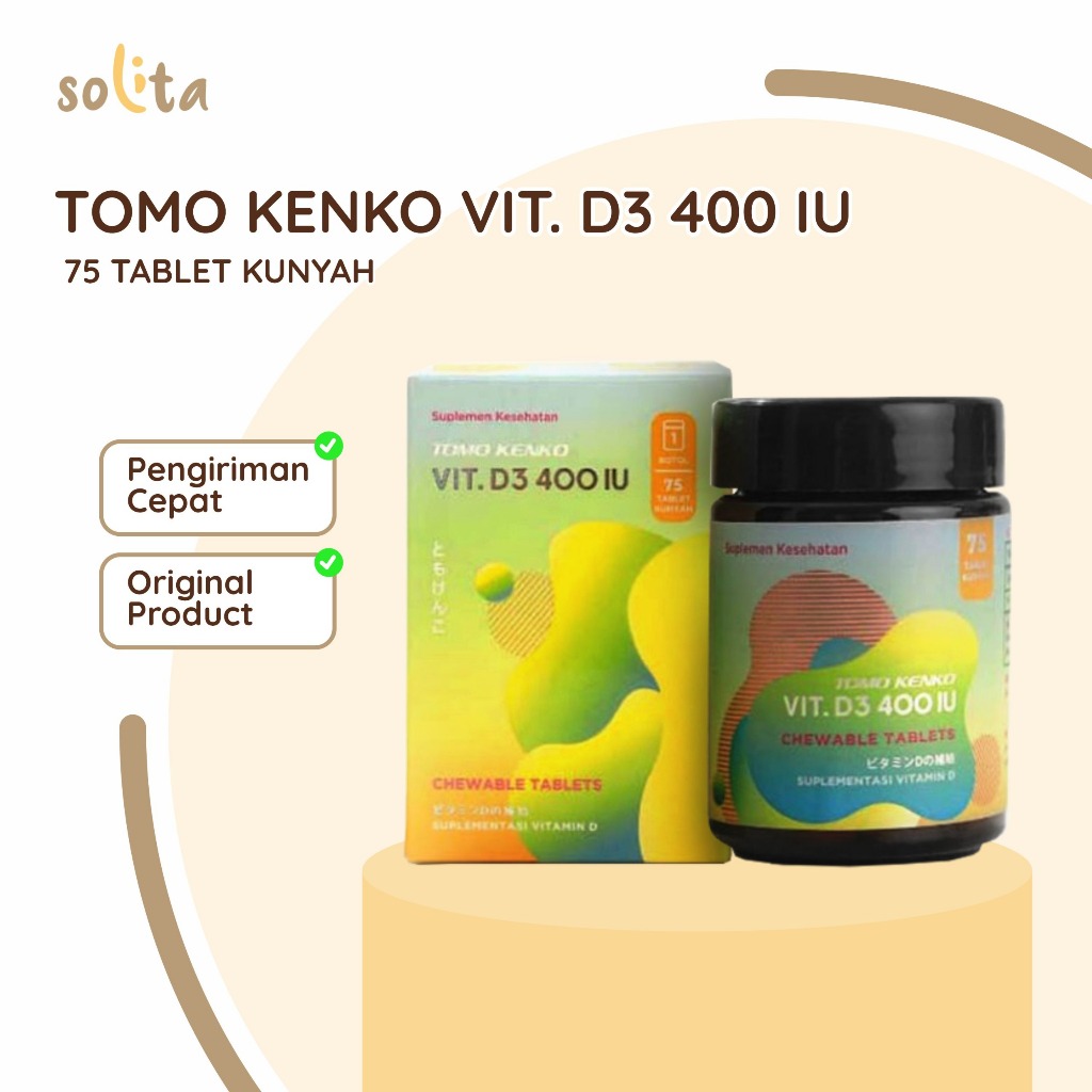 Tomo Kenko D3 400 IU Chewable (kunyah) High Quality