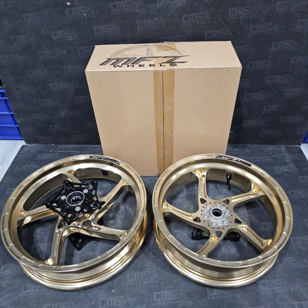 Velg MFZ Racing Forged Rims Yamaha Xmax Old New Double disc brakes Champagne Gold Original