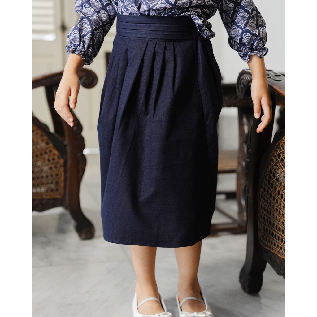 LEWIS EMMA - Pleated Maxi Skirt (2-14 Tahun) Rok Anak Perempuan / Bawahan Panjang