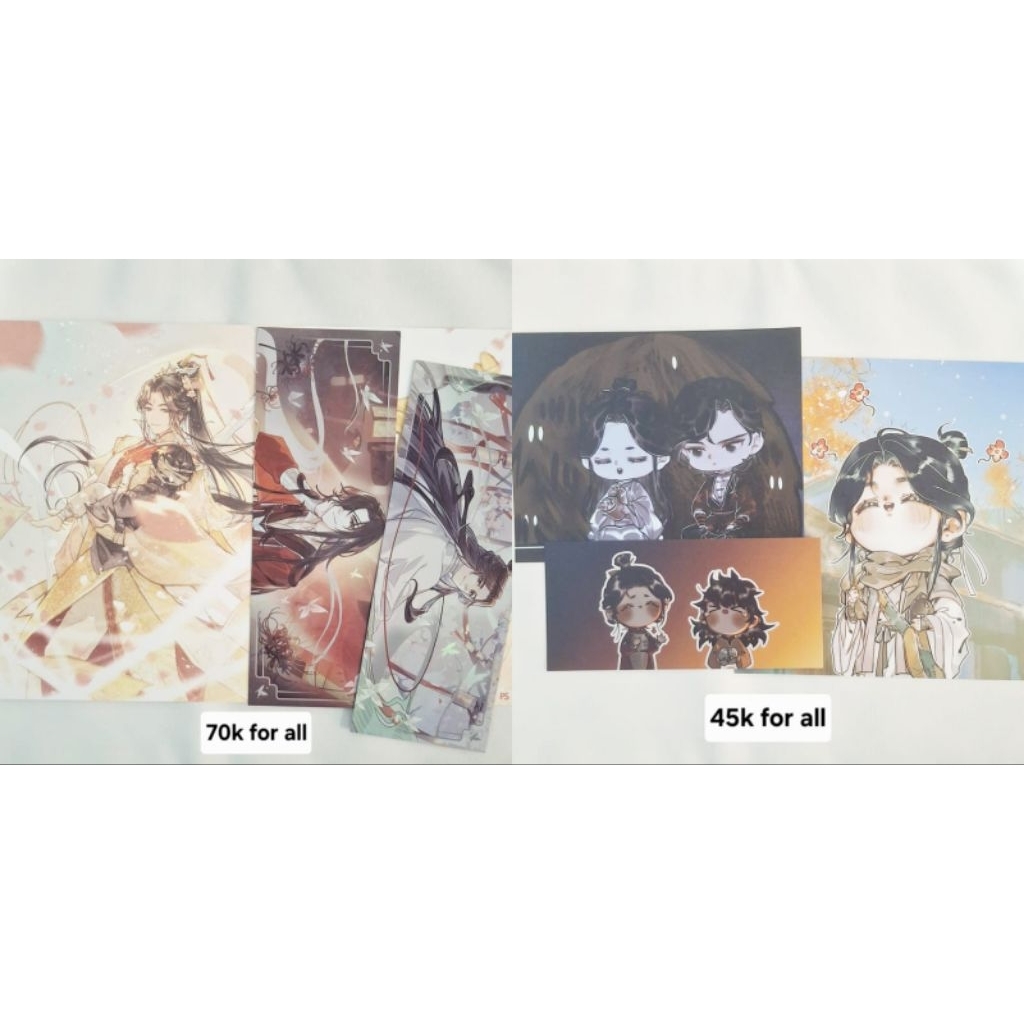 Hualian TGCF Heaven Official's Blessings Manhua Artbook Bonus Postcard Donghua Bonus Ticket Official