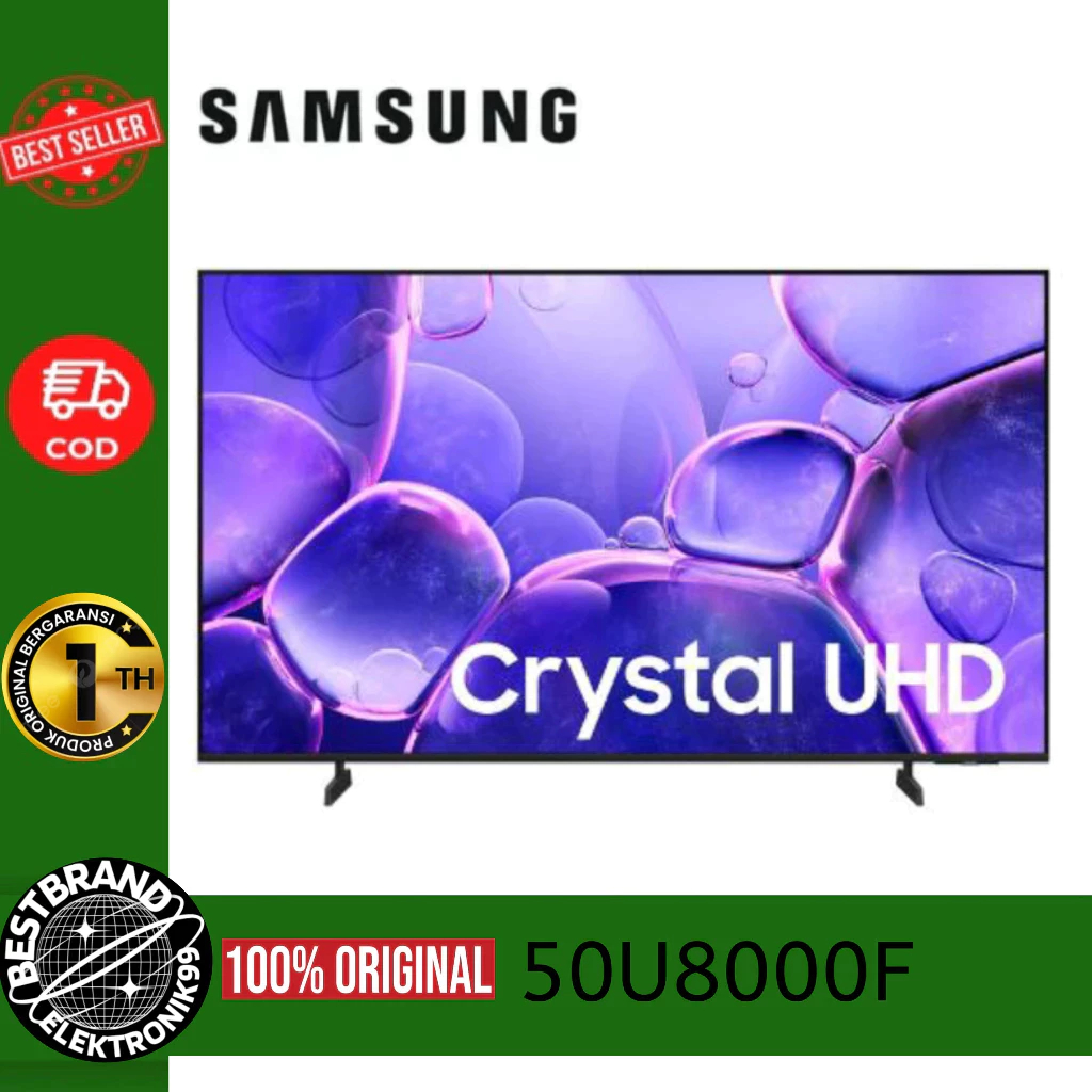 TV SAMSUNG 50 Inch LED 50U8000FKX (4K Crystal UHD - Smart TV) 50U8000 BATAM