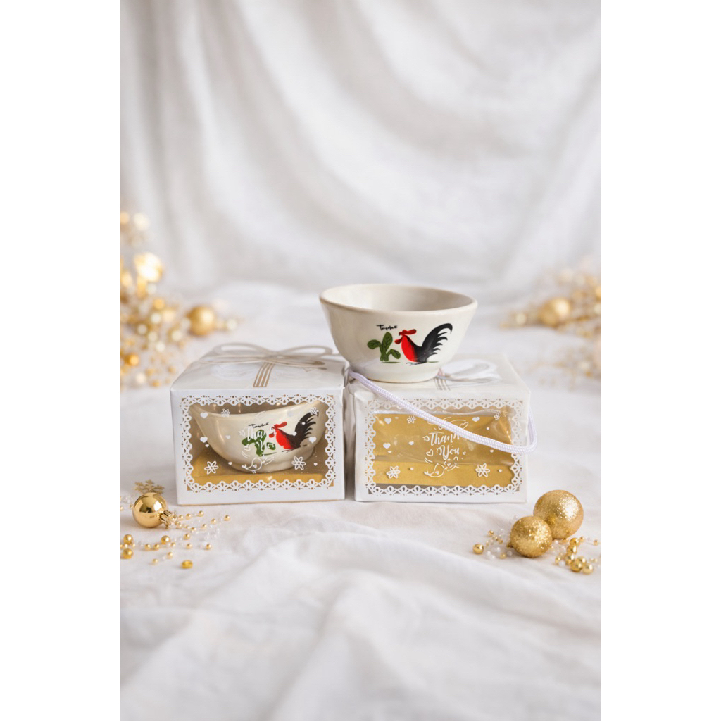 Souvenir mangkok ayam jago klasik/souvenir pernikahan/souvenir mangkok ayam keramik