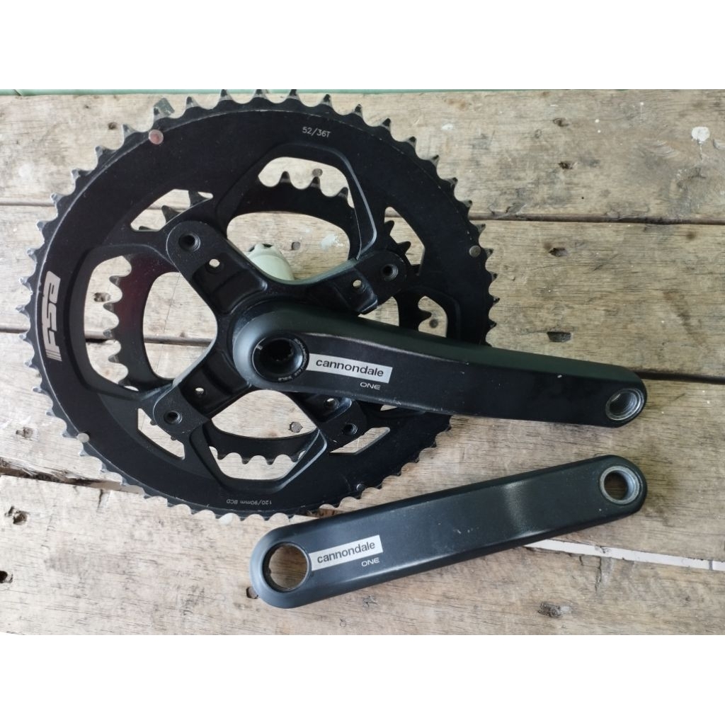 crank roadbike FSA cannondale one 52/36T