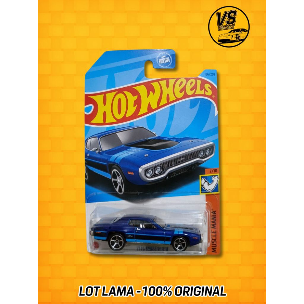 HOT WHEELS '71 PLYMOUTH GTX BLUE