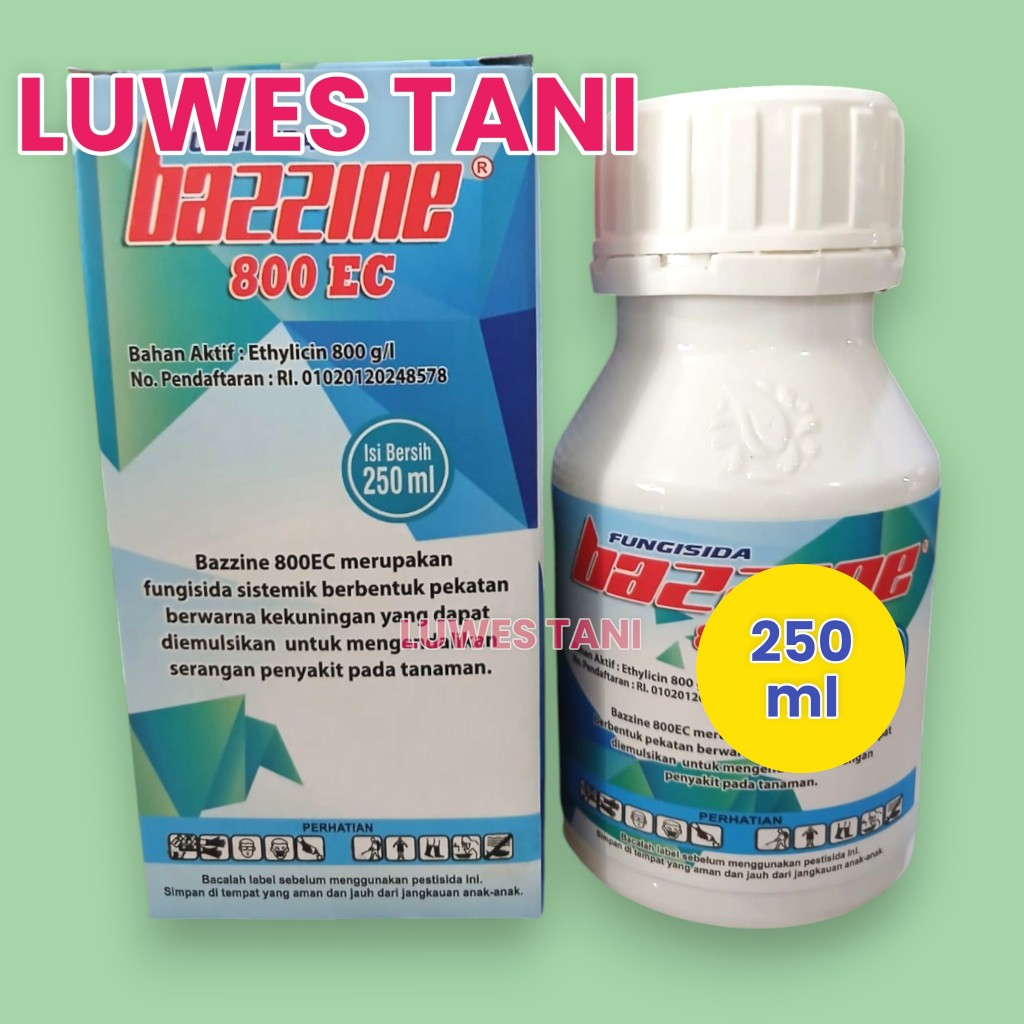 Bazzine 250ml (besar) Fungisida Bakterisida Efektif kendalikan jamur dan bakteri di tanaman
