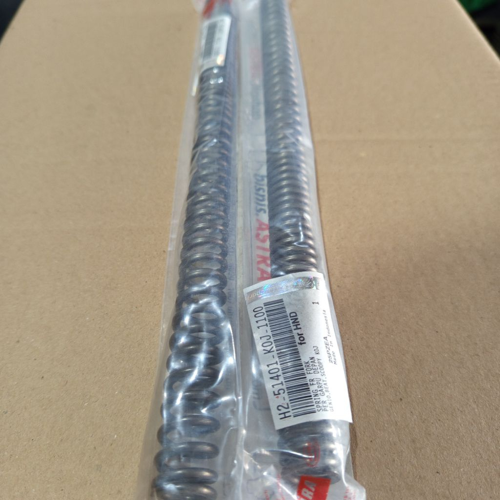 PER SHOCK DEPAN SPRING FORK GENIO BEAT SCOOPY KOJ H2-51401-KOJ-1100 ORIGINAL FEDERAL HARGA 1PCS