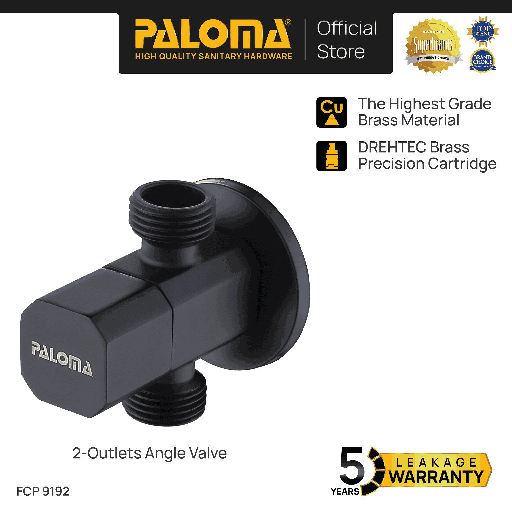 PALOMA FCP 9192 Keran Stop Cabang Keran Toilet Keran WC Keran Jet Shower Wall Tembok Keran Water Air