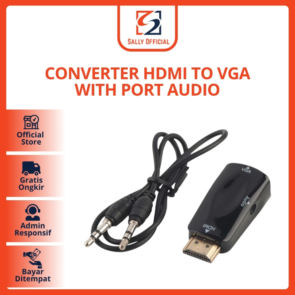Dongle HDMI to VGA + Audio / HDMI To VGA Audio