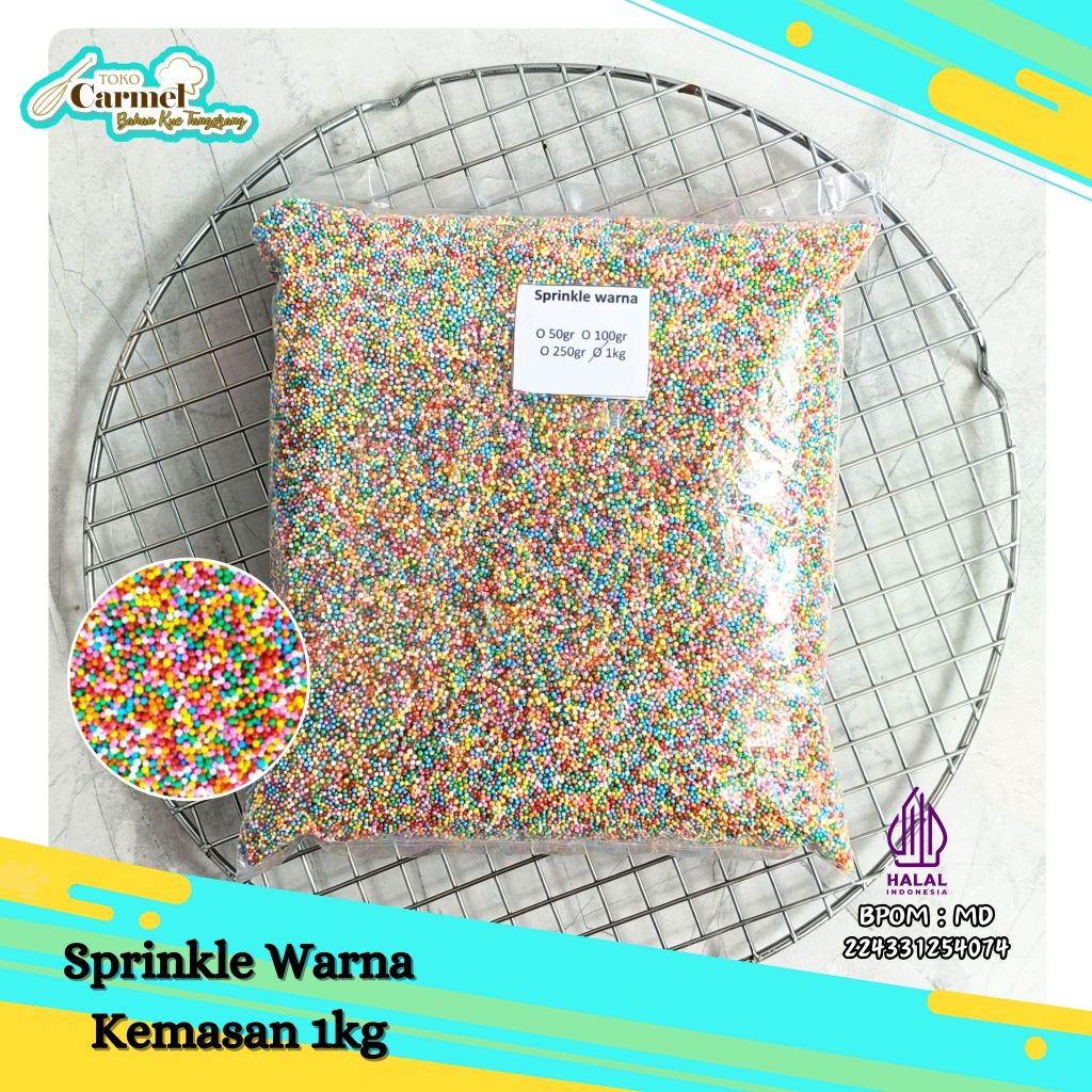 Sprinkle Warna Warni 1kg - Trimits Hiasan Kue Aman Dikonsumsi