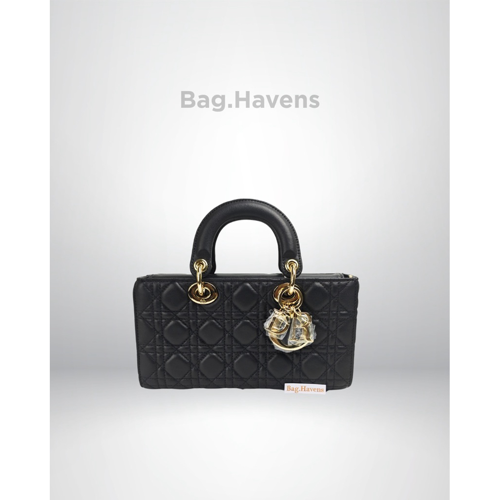 [Bag.Havens] Shoulder Bag Black DDIOR Lady D-Joy Tas Jisoo Blackpink Tas Tangan