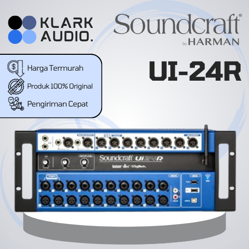 SOUNDCRAFT UI-24R / UI24 MIXER DIGITAL 24CHANNEL