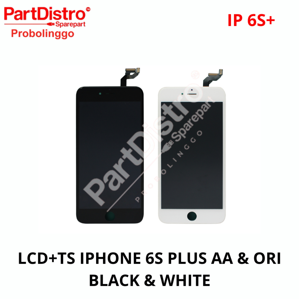 LCD TS FULLSET IPHONE 6S + (6S PLUS) BLACK & WHITE