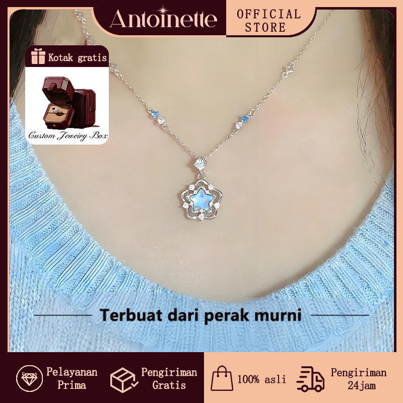 Free Gift Box COD Kalung Perak Murni Silver 999 Premium - Desain Elegan & Berkelas, Hadiah Valentine