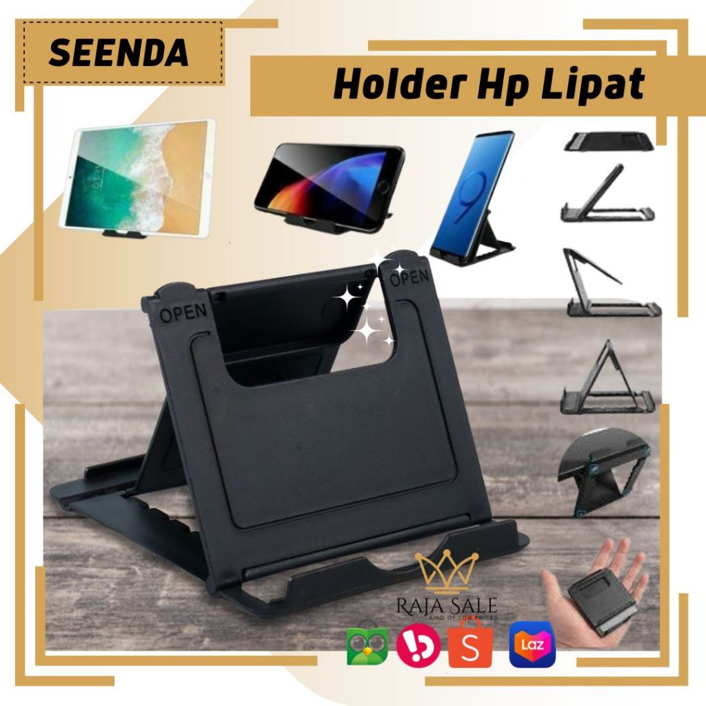 Holder Hp Lipat kecil, Dudukan Handphone Universal, Penyangga Hp, Tablet Holder Murah
