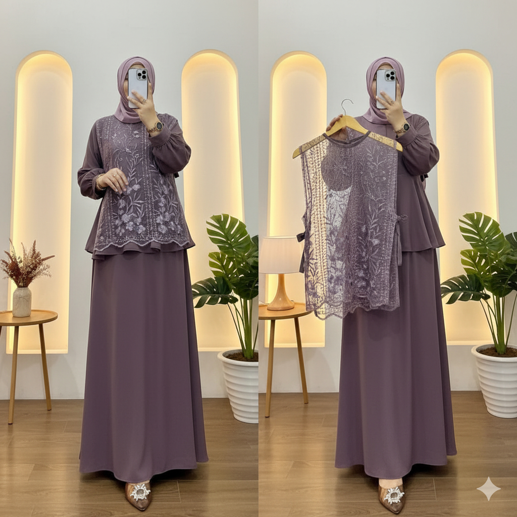Abaya Remaja Gamis Wanita Gamiss Muslim Terbaru2026 New Model Muslimah Adem Ibu Ibu Gmis Turki Gamis